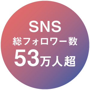 インスタグラムフォロワー53万人超え
