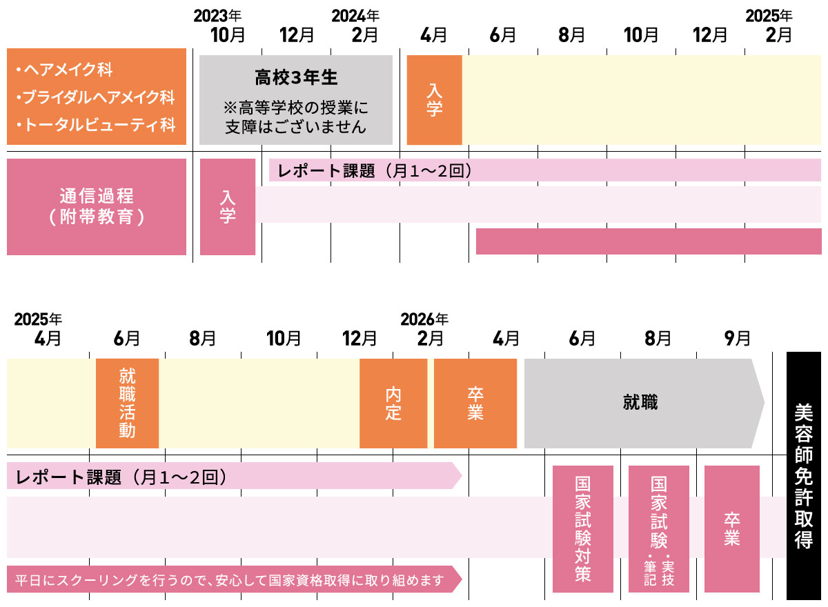 美容師免許プラン