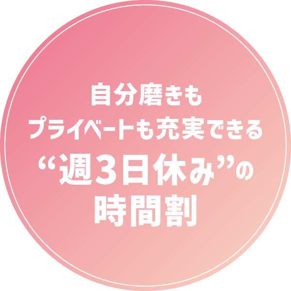 週3日休み