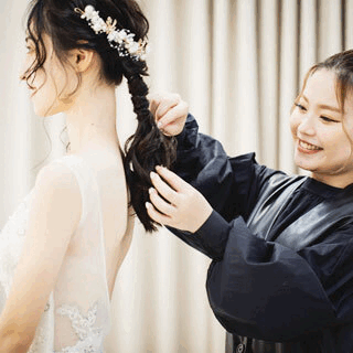 ブライダルヘアアレンジ&ドレス