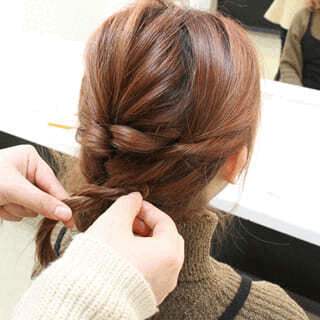 編みおろしアレンジ